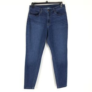 L.L. Bean Women's BeanFlex Mid-Rise Skinny Jeans Plus Size 14 Favorite Fit